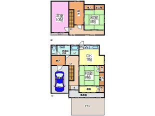 新保S貸家の物件間取画像